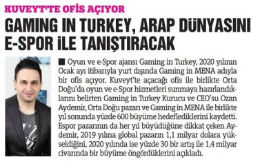 Türkiye Gazetesi Aralık 2019 Newsroom
