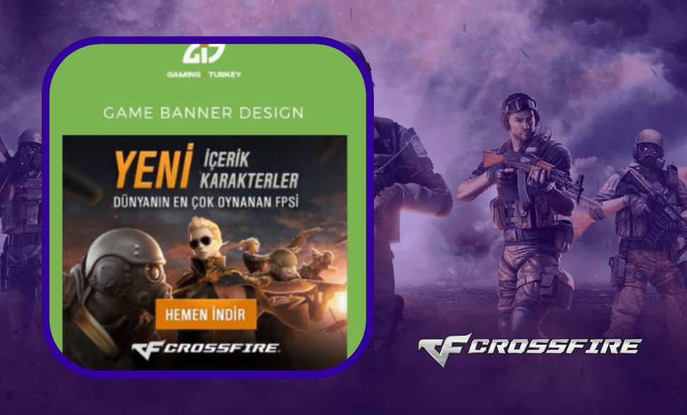 Crossfire Game Banner Design
