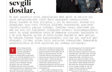 Gaming in Turkey Newsroom HWP Dergisi 08/2018