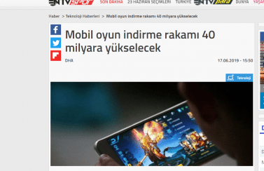 Gaming in Turkey Newsroom Ntv.com.tr 17.06.2019