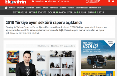 Gaming in Turkey Newsroom Dha.com.tr 03.04.2019