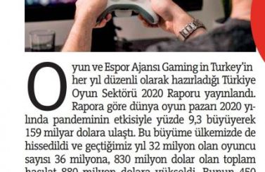 gaming in turkey newsroom Türkiye Gazetesi 21032021