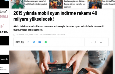 Gaming in Turkey Newsroom Fanatik.com.tr 21.06.2019