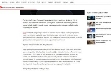Gaming in Turkey Newsroom Hurriyet.com.tr 04.04.2019