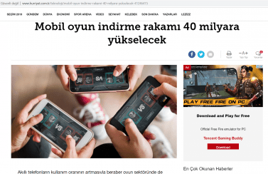 Gaming in Turkey Newsroom Hurriyet.com.tr 17.06.2019