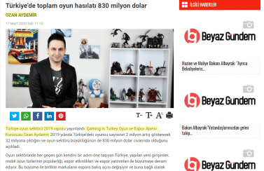 Gaming in Turkey Newsroom Beyazgundem.com 17 Mart 2020