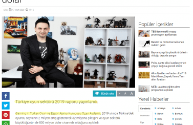 Gaming in Turkey iha.com.tr 17.03.2020