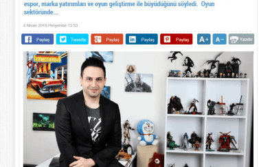Gaming in Turkey Newsroom Emlaktafark.com 04.04.2019