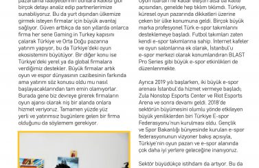Gaming in Turkey Newsroom Founder Dergisi 06.08.2019 02