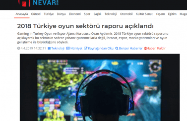Gaming in Turkey Newsroom Haberlerdenevar.com 04.04.2019
