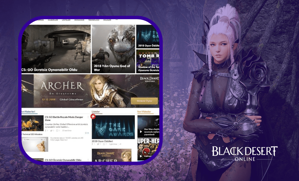 Black Desert Game Digital Marketing Campaign