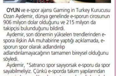 Gaming in Turkey Newsroom İstiklal 09.10.2019