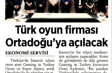Gaming in Turkey Newsroom Milliyet 20.05.2019