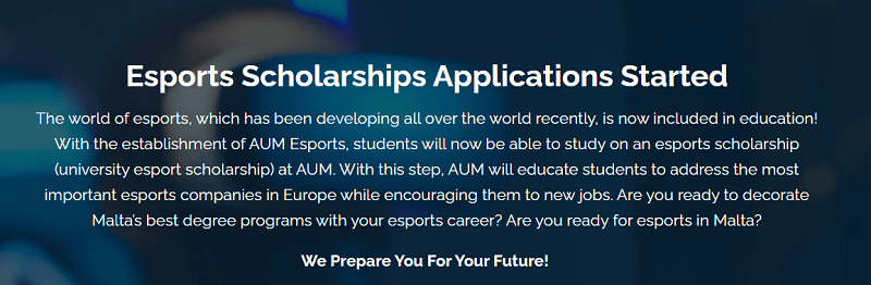 AUM Esports Scholarship