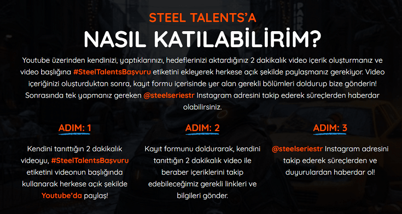 SteelSeries Steel Talents Başladı