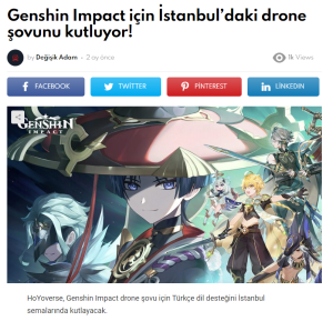 Genshin Impact Drone Show PR