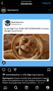 PUBG: BATTLEGROUNDS Instagram Seeding Marketing